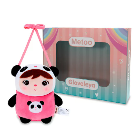 METOO DOLL - BOLSA COM ALÇA MINI 20CM KEPPEL PANDA COM CAIXA