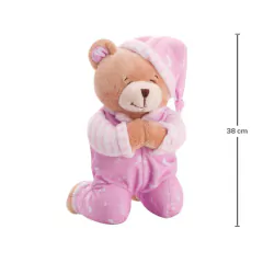 BUBA - PELÚCIA URSINHO QUE REZA 38CM - ROSA - comprar online