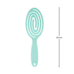 BUBA - ESCOVA DE CABELO COM BASE ESPIRAL MALEÁVEL VERDE - comprar online