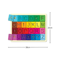 BABEBI - VAMOS ESCREVER? ALFABETO VAZADO EM MADEIRA 4 ANOS - comprar online