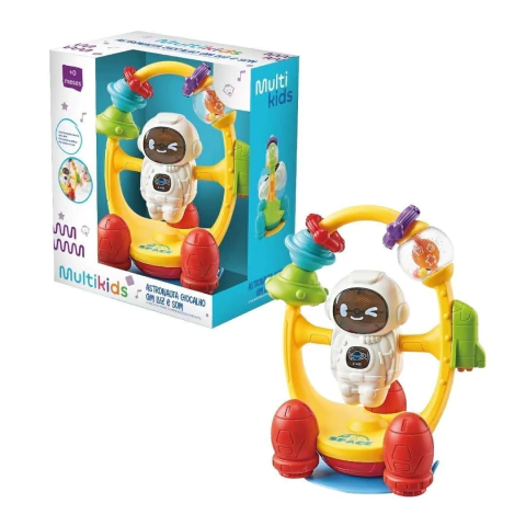 MULTIKIDS - CHOCALHO ASTRONAUTA COM LUZ E SOM