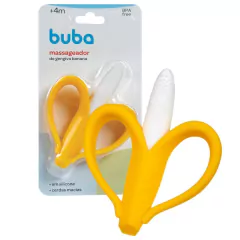 BUBA - MASSAGEADOR DE GENGIVAS CERDAS CURTAS BANANA