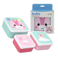 BUBA - KIT 3 POTINHOS BUBA ZOO UNICÓRNIO
