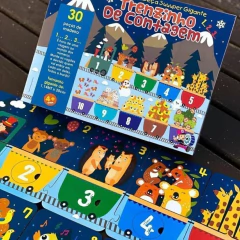 BATE BUMBO - QUEBRA CABEÇA TRENZINHO DE CONTAGEM DIDÁTICO - Mamu Kids Store