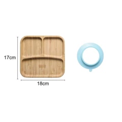 FISHER PRICE - PRATO QUADRADO COM DIVISÓRIA E VENTOSA - AZUL - comprar online