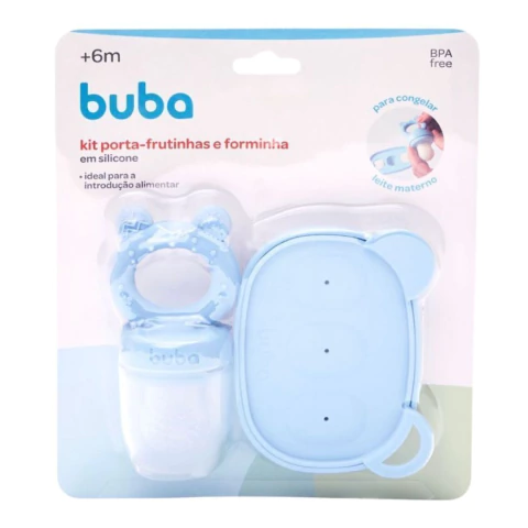 BUBA - KIT PORTA FRUTINHAS E FORMINHAS - AZUL