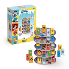 NIG - BRINQUEDO DE MADEIRA JOGO EQUILIBRA DC SUPER FRIENDS