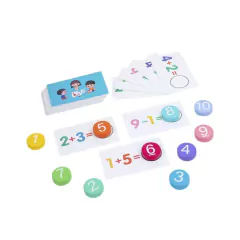 BRINQUEDO MONTESSORI DE MADEIRA APRENDENDO OS NÚMEROS