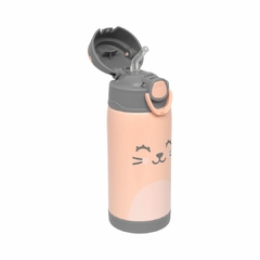 BUBA - COPO TÉRMICO PAREDE DUPLA CANUDO 400ML GUMY NUDE - Mamu Kids Store