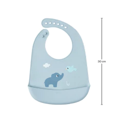 BUBA - BABADOR DE SILICONE COM PEGA-MIGALHAS CLOUDY - AZUL - comprar online