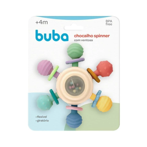 BUBA - MORDEDOR E CHOCALHO SPINNER COM VENTOSA
