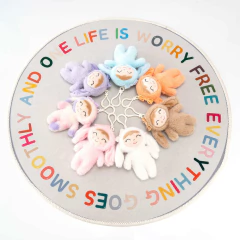 GLOVELEYA - MINI BONECA 14CM SPRING PELÚCIA COELHA - ROSA - loja online