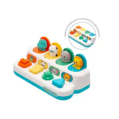 BUBA - BRINQUEDO DIDÁTICO COM BOTÕES POP-UP BUBA ZOO 12M+ - Mamu Kids Store