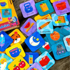 BATE BUMBO - JOGO DA MEMÓRIA DIDÁTICO DESCOBRINDO OPOSTOS - loja online