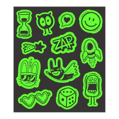 TATUFUN - GLOWFUN ZAP TATUAGEM TEMPORÁRIA QUE BRILHA NO ESCURO