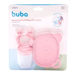 BUBA - KIT PORTA FRUTINHAS E FORMINHAS - ROSA