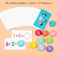 BRINQUEDO MONTESSORI DE MADEIRA APRENDENDO OS NÚMEROS na internet