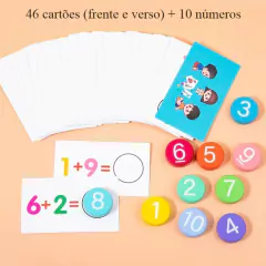 BRINQUEDO MONTESSORI DE MADEIRA APRENDENDO OS NÚMEROS na internet