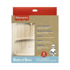 FISHER PRICE - PRATO QUADRADO COM DIVISÓRIA E VENTOSA - ROSA na internet