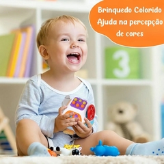 BRINQUEDO SENSORIAL CUBO DE ATIVIDADES 10X1 MONTESSORI - loja online