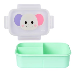 BUBA - BENTO LUNCHBOX COM DIVISÓRIAS BUBA ZOO ELEFANTE - Mamu Kids Store