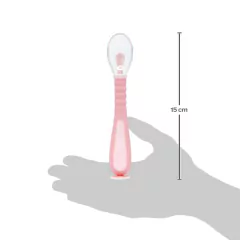 BUBA - COLHER FLEXÍVEL EM SILICONE COM VENTOSA - ROSA - comprar online