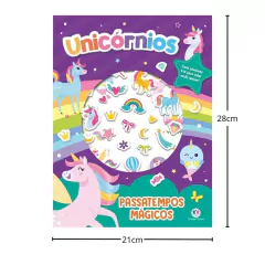 CIRANDA CULTURAL - UNICÓRNIOS PASSATEMPOS MÁGICOS LIVRO COM ADESIVO - comprar online