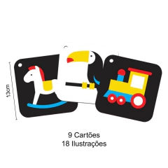 BABEBI - BABY CARDS ALTO CONTRASTE CARTÃO SENSORIAL - (6 a 9 meses) - comprar online