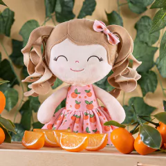 GLOVELEYA - BONECA 30CM SPRING FRUTAS - LARANJA na internet