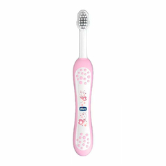 CHICCO - ESCOVA DE DENTE INFANTIL ULTRA MACIA 6M MENINA ROSA na internet