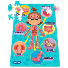 TOYSTER - QUEBRA-CABEÇA EDUCATIVO - POR DENTRO DO CORPO HUMANO - 100 PEÇAS na internet