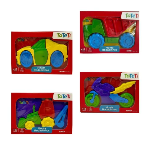 TATETI - MONTA RODADINHOS BRINQUEDO DIDÁTICO