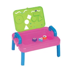 MERCOTOYS - MESINHA DE ATIVIDADES DIDÁTICA CHARMOSA - ROSA - Mamu Kids Store