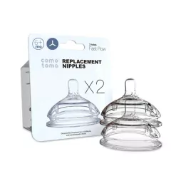 COMOTOMO - KIT COM 2 BICOS DE MAMADEIRA Y FURO +6M