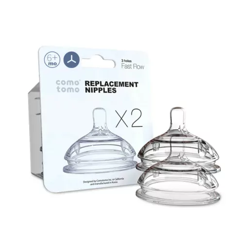 COMOTOMO - KIT COM 2 BICOS DE MAMADEIRA Y FURO +6M