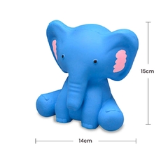 PAIS E FILHOS - MORDEDOR DE LÁTEX ELEFANTINHO PINTADO À MÃO - comprar online