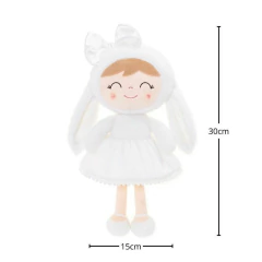 GLOVELEYA - BONECA 30CM SPRING PELÚCIA COELHA - BRANCA - comprar online