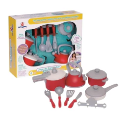 MERCOTOYS - JOGO DE PANELINHAS BABY GOURMET VERMELHO