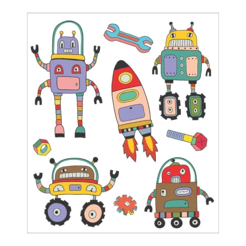 TATUFUN - ROBÔS TATUAGEM TEMPORÁRIA INFANTIL