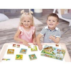 Imagem do JUNGES - QUEBRA-CABEÇA DE BLOCOS EM MADEIRA - PETS