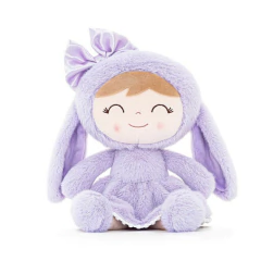 GLOVELEYA - BONECA 30CM SPRING PELÚCIA COELHA - LILÁS - Mamu Kids Store