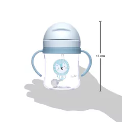 BUBA - COPO COM CANUDO E DISPOSITIVO 250ML - LEÃOZINHO - comprar online