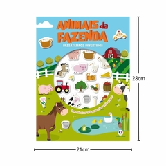 CIRANDA CULTURAL - ANIMAIS DA FAZENDA PASSATEMPOS DIVERTIDOS LIVRO COM ADESIVO - comprar online