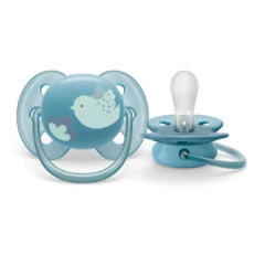 AVENT - CHUPETA ULTRA SOFT INDIVIDUAL DECORADA 6-18M AZUL na internet