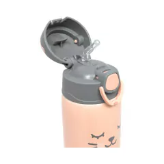 BUBA - COPO TÉRMICO PAREDE DUPLA CANUDO 400ML GUMY NUDE - loja online