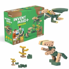 BRINQUEDO DE MONTAR MACIO - INVENT+MAIS - DINO ZÁS - 37 PEÇAS