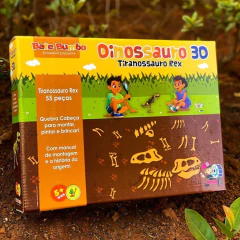 BATE BUMBO - QUEBRA-CABEÇA 3D TIRANOSSAURO 55 PEÇAS - loja online