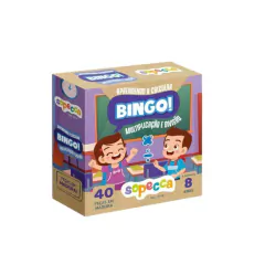 SOPECCA - BINGO APRENDENDO A CALCULAR MULTIPLICAÇÃO E DIVISÃO EM MADEIRA - Mamu Kids Store