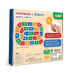 TOYSTER - QUEBRA CABEÇA MONTANDO O ALFABETO 27 PEÇAS - Mamu Kids Store