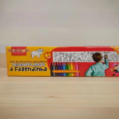 BATE BUMBO - ROLO DE DESENHO PARA PINTAR DESENROLANDO A FAZENDINHA 3 METROS - loja online